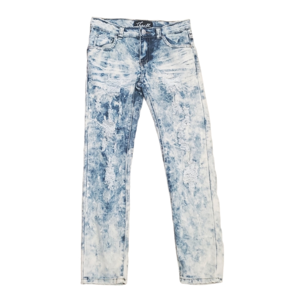 Girl's acid distressed jeans size 8